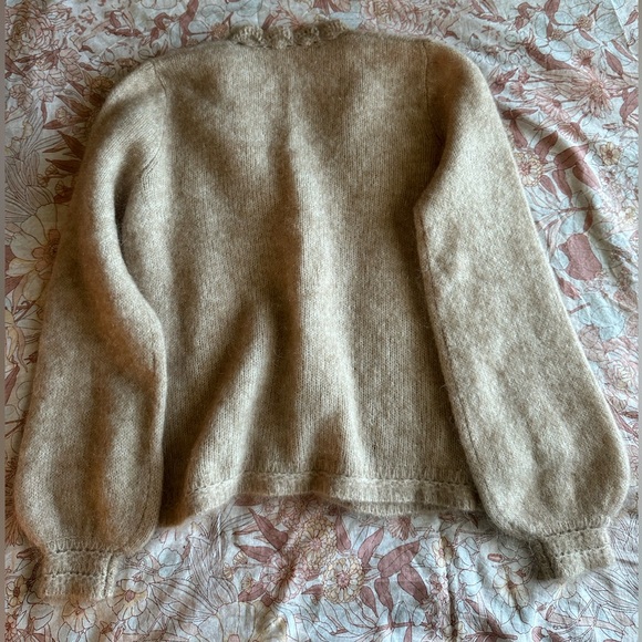 Sezane Angelie Cardigan Light Beige - Size XS - Picture 5 of 8